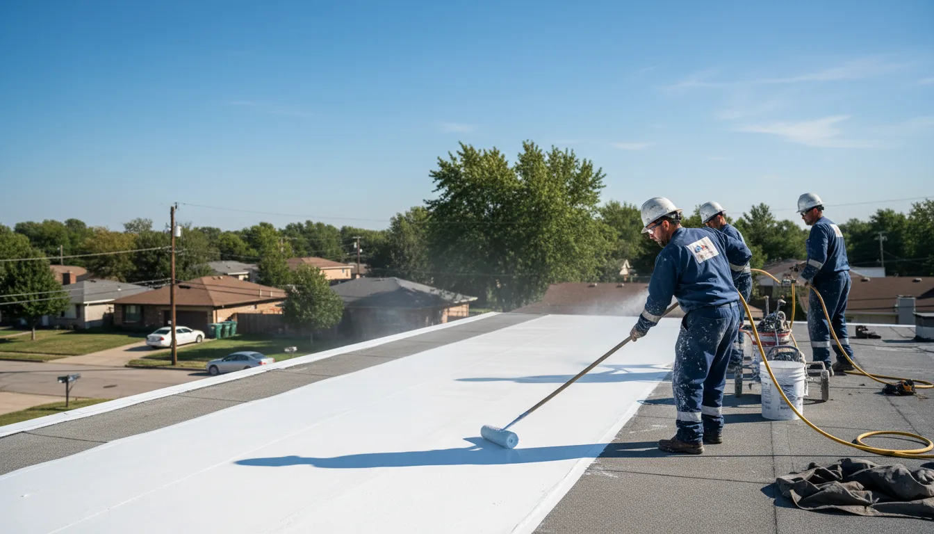 Commercial roof coating in Rogers, OH near me
